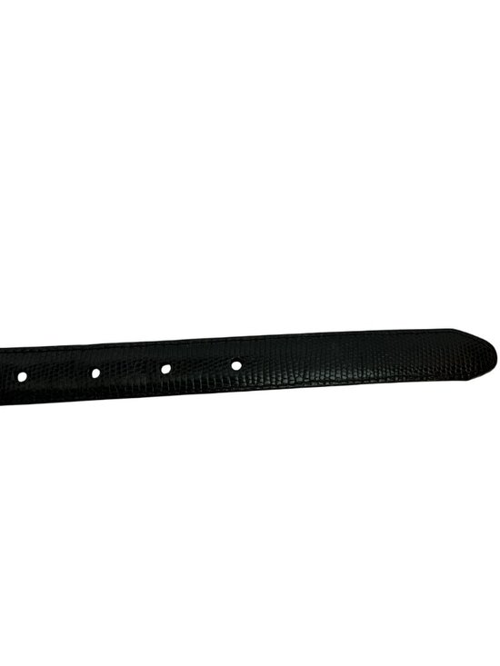 Brighton Classic Genuine Leather Belt With Ornate Gold & Silver Buckle Keeper De main image 6